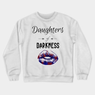 Daughters of Darkness | Goth Lips Red Blue Purple Crewneck Sweatshirt